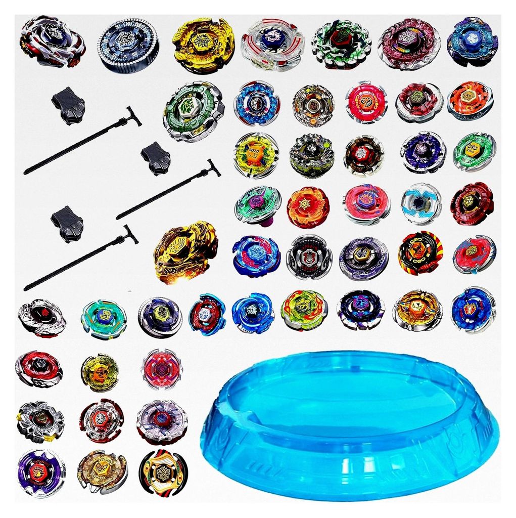XL Set Plus Arena ca. 45 cm Blau mit 4 Startern und 6 Kreisel für Metal Fusion Arena
