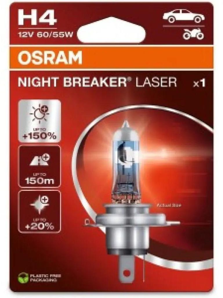 OSRAM NIGHT BREAKER LASER H4 P43t 12 V/60-55 W (1er Blister)