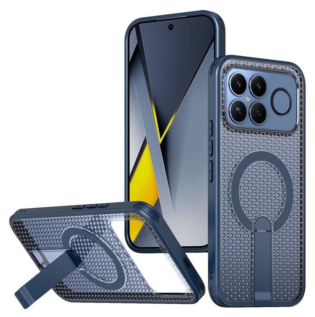 MagSafe Magnet Handyhülle für Xiaomi Poco F8 Ultra kühlendes Cover Blau