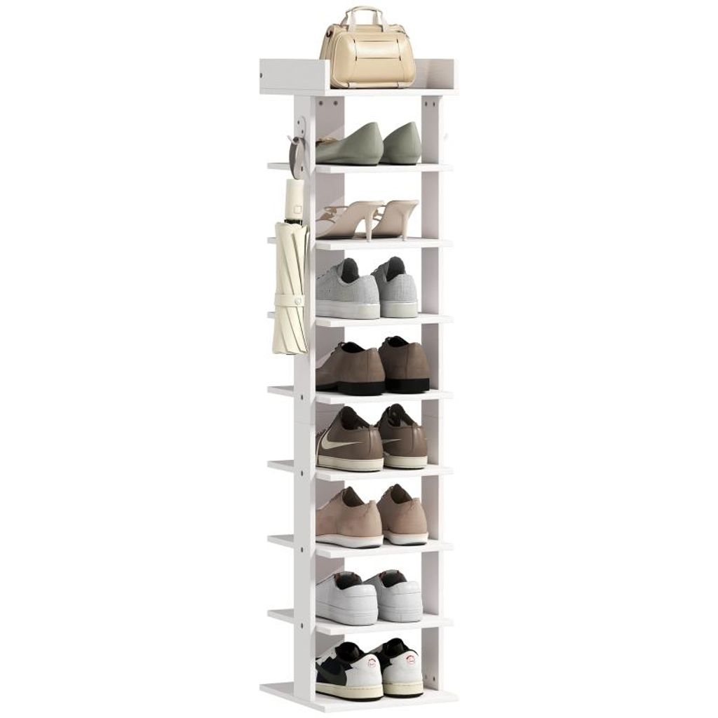 Schuhregal – Neunstufiges Schuhregal – Aufbewahrungsregal – Schuhregal für den Eingangsbereich – Freistehendes Schuhregal – 30 x 30 x 12...