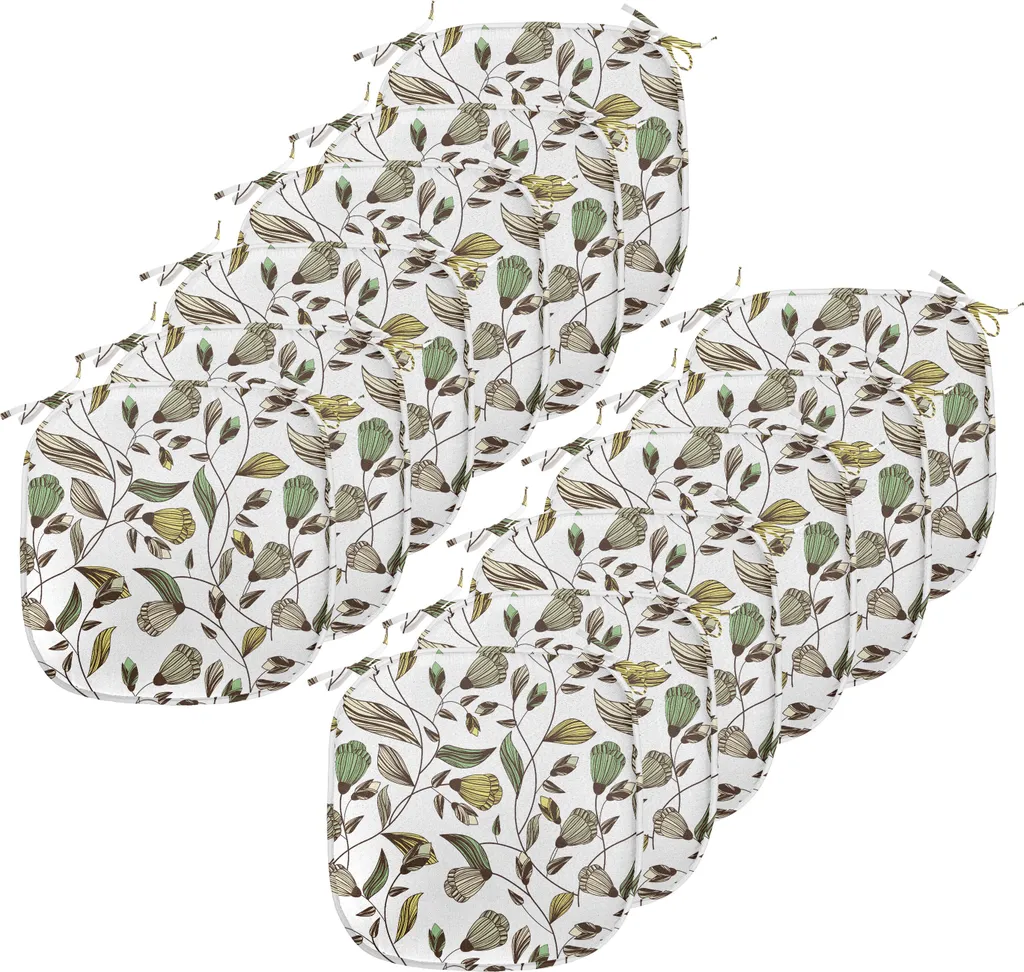 Cuscini Sedie Cucina Impermeabili ABAKUHAUS - 12 Pack Design Natura 40x40