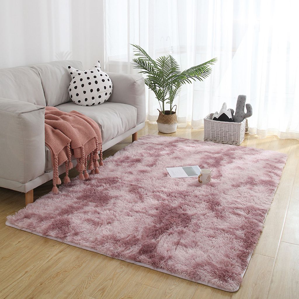 OKWISH Schaffell Schaffellimitat Format Fellteppich Fell Teppich Imitat Kunstfell Auflage Bettvorleger Schaf Lamm 120x160cm, Lila