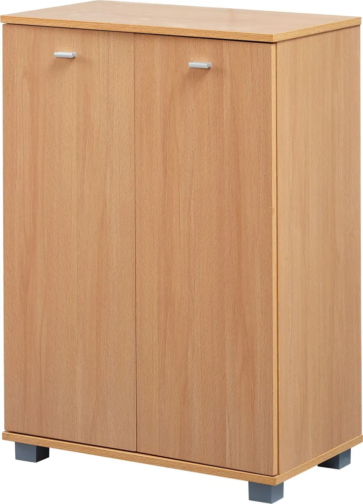 Meuble chaussures gain de place 60 cm - Rangement 12 paires en hêtre