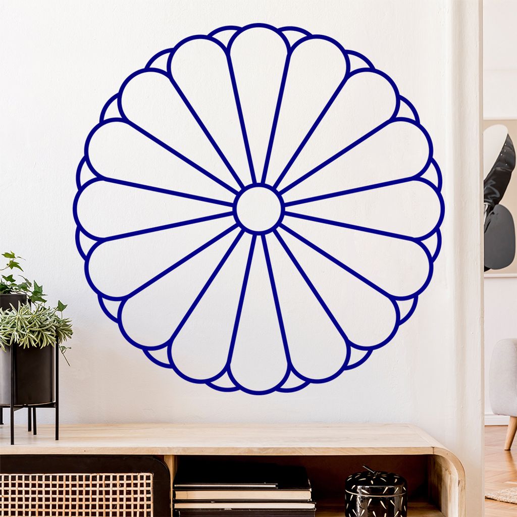 Japan Wappen Wandtattoo Wandaufkleber Wall Sticker - Dekoration, Küche, Wohnzimmer, Schlafzimmer, Badezimmer