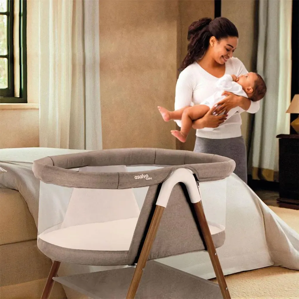 Poussette Canne Compacte Asalvo Beige Confortable et Légère