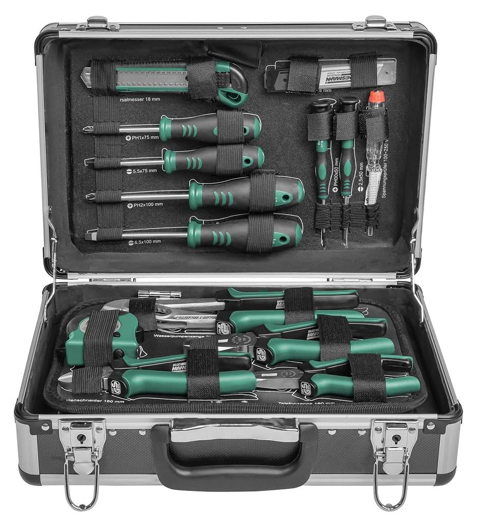 Brüder Mannesmann  Alu-Werkzeugkoffer 90-tlg. Produktbild 