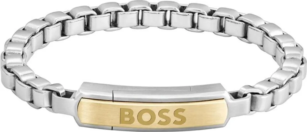 Bracelet homme Devon 1580597 acier bicolore 19 cm, cadeau idéal chic