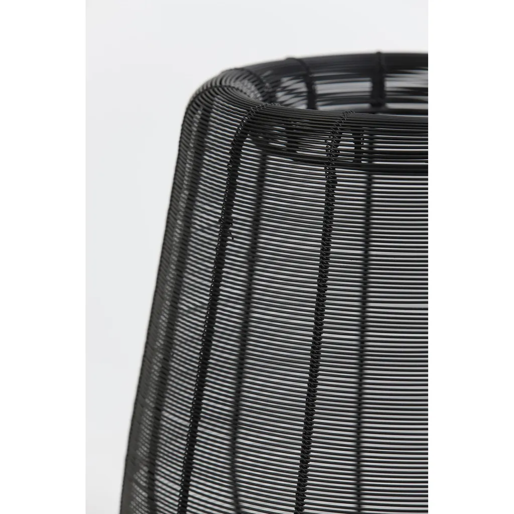 Lampe de table métal noir Adeta E27 au design industriel moderne - 5
