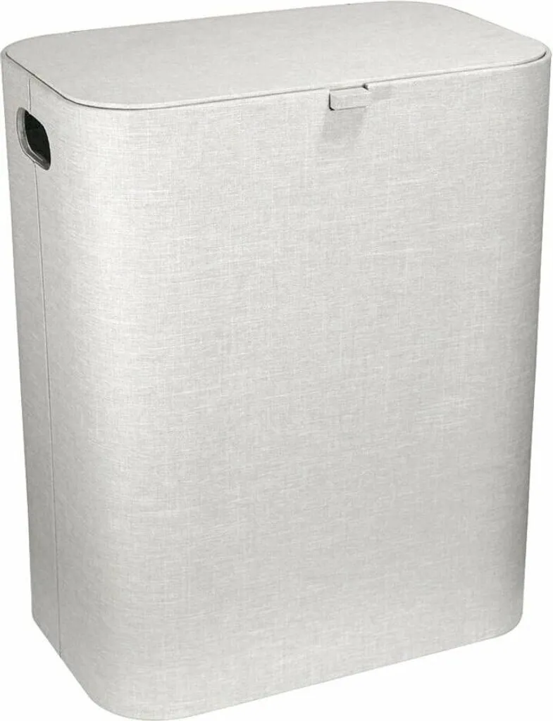 Panier à Linge Bellagio Écru 505x625 mm : Grand Volume et Style Épuré