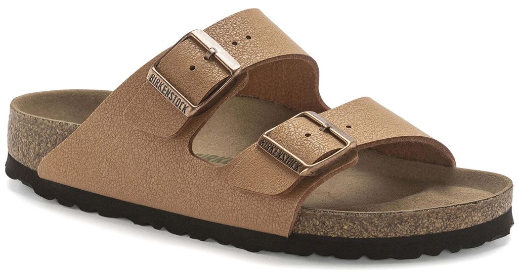 Birkenstock klapki kolor brązowy dla kobiet 1025046 Zdjęcie produktu 