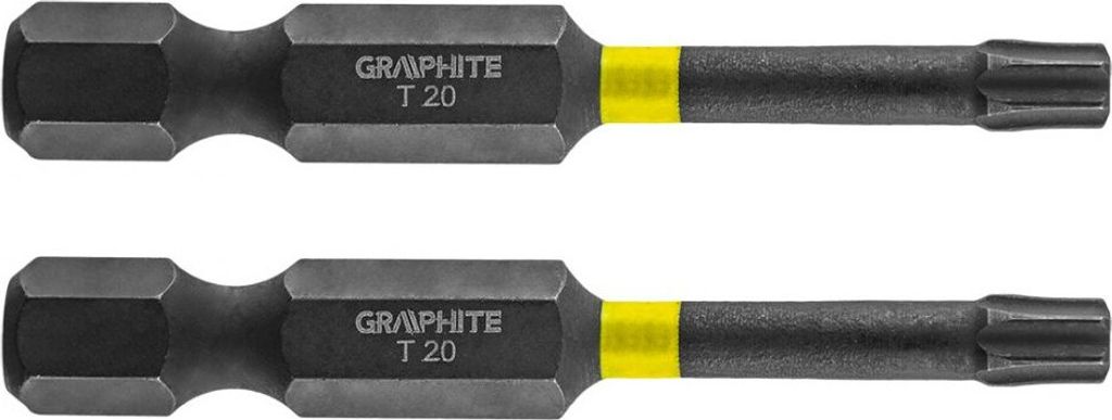 GRAPHITE Rázové bity TX20 x 50 mm, 2 ks. Obrázek produktu 