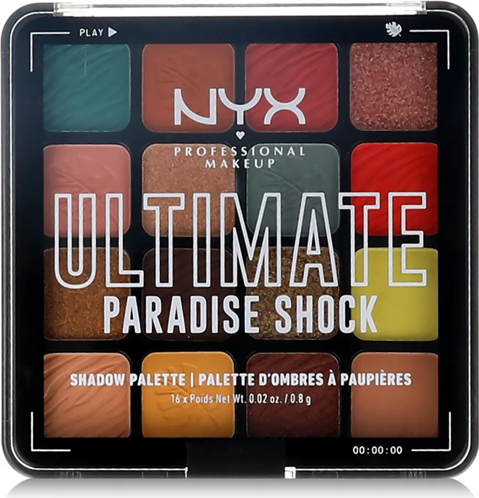 Palette ombres à paupières Ultimate Paradise Shock 16 teintes pigmentées