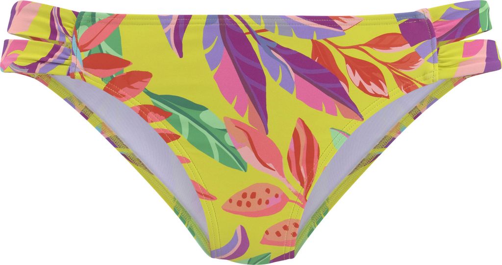 s.Oliver Bikini-Hose gelb-bedruckt Größe 38