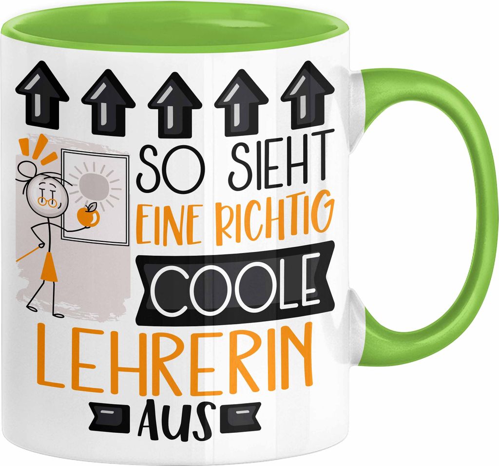 Lehrerin Geschenk Tasse Lustig Geschenkidee für Lehrerin Geburtstag So Sieht Eine Richtig Coole Lehrerin Aus Frauen Spruch Abschiedsgeschenk Absch...