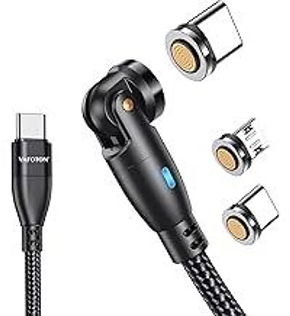 Cavo Ricarica Magnetico VAFOTON 9-Pin 2m 60W | PD Fast Charge 540° Pro