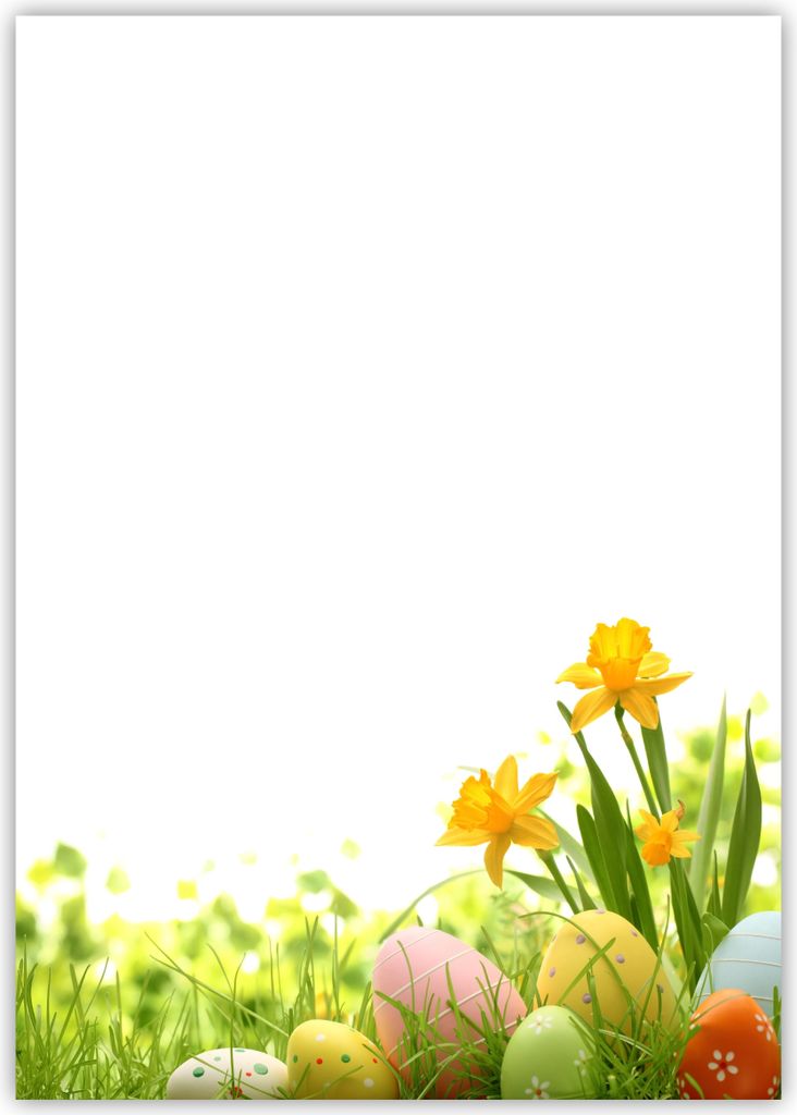 Motiv Briefpapier (Ostern-5023, DIN A4, 100 Blatt). Einseitig bedrucktes Briefpapier, beschreibbar, Motivpapier für alle Drucker/Kopierer geeignet...