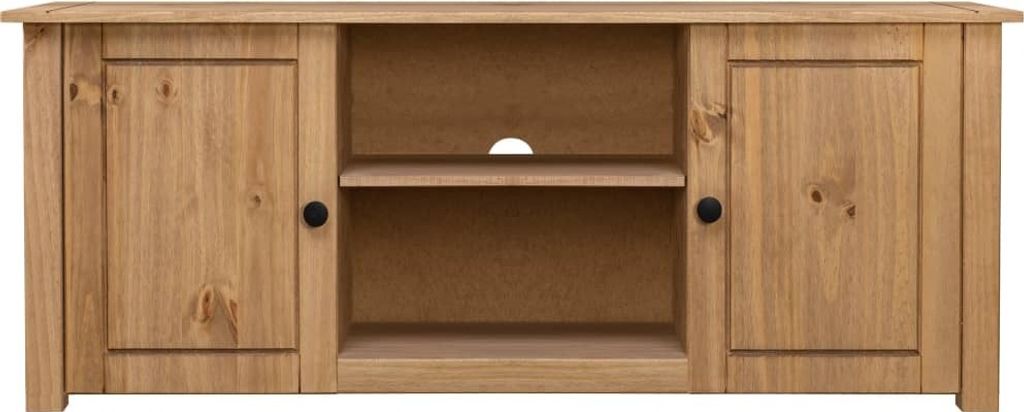 vidaXL TV-Schrank 120 x 40 x 50 cm Massivholz Panama-Kiefer Produktbild 