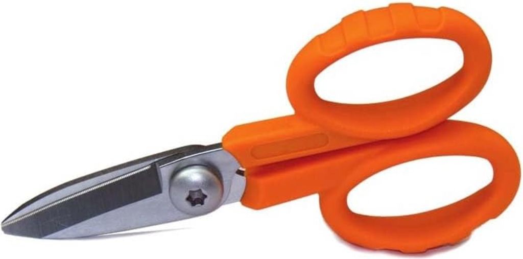 Elfcam - Polyamid-Schere für Glasfaserkabel – Professionelles Multifunktionswerkzeug zum Schneiden von weichen Polyamid-, Glasfaser- und Elektro...
