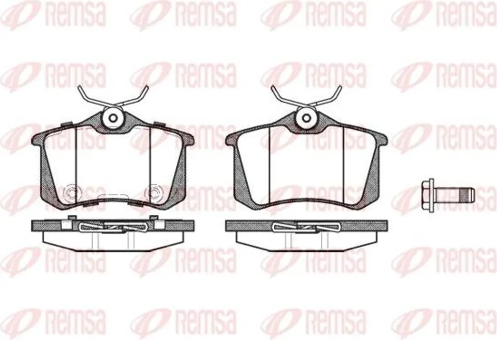Plaquettes de Frein REMSA 0263.74 OE 425420 pour Golf Passat et Leon
