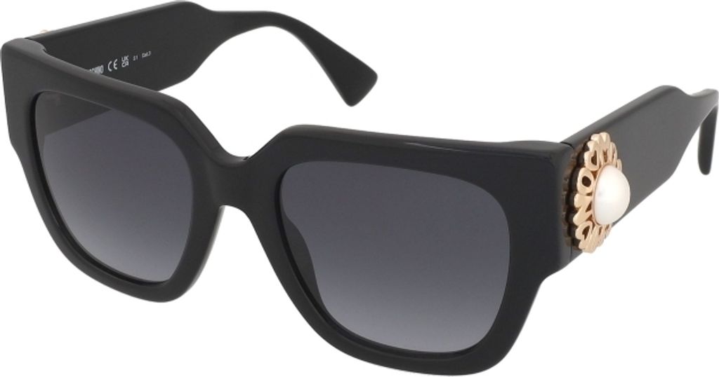 Moschino MOS153/S BLACK/DARK GREY SHADED 52/20/140 Damenbrillen Sonnenbrillen