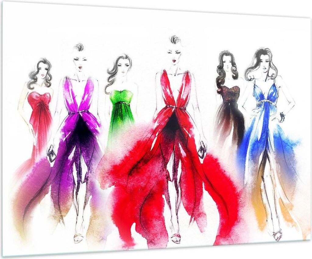 Bilder auf glas - Fotomodell Frau - 100x70cm - Glasbilder - Wandbilder - Kunstdruck - zum Aufhängen bereit - Wanddekoration aus Glas - Glas Bilder...