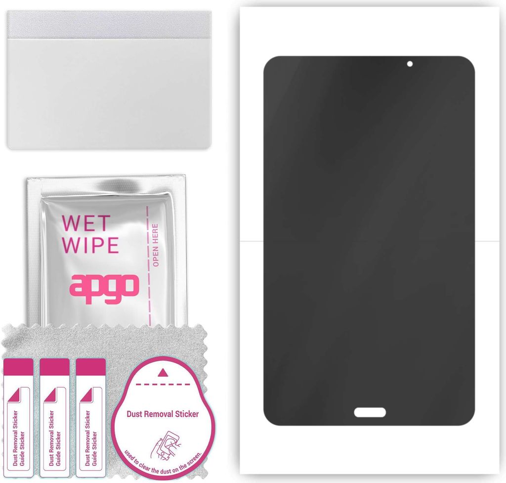 apgo Hydrogel Blickschutzfolie, Matt, kompatibel mit Samsung Galaxy Tab A 8.0 (2018), Privacy Displayschutzfolie, Schutzfolie mit Positionierhilfe,...
