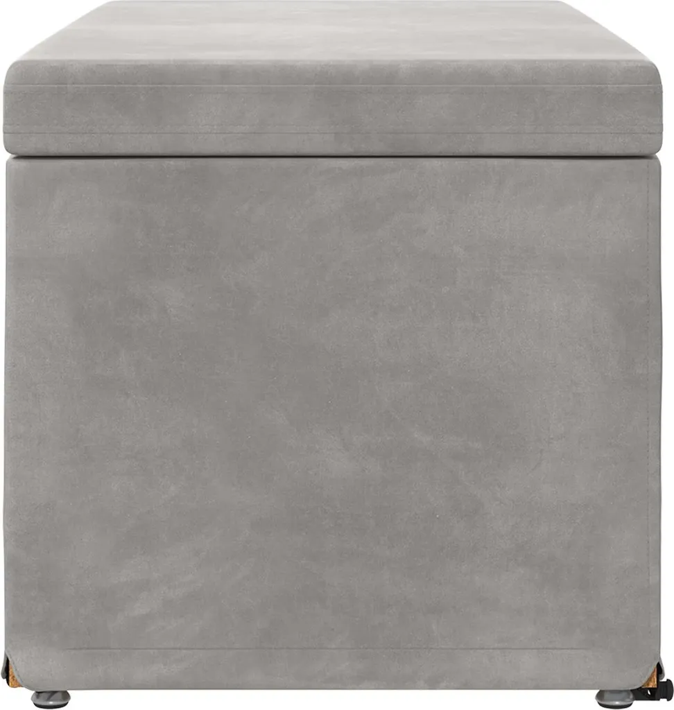 Panca Da Ingresso VidaXL 80x40x45 Cm – Grigio Cemento, Con Cassetto, In Truciolato