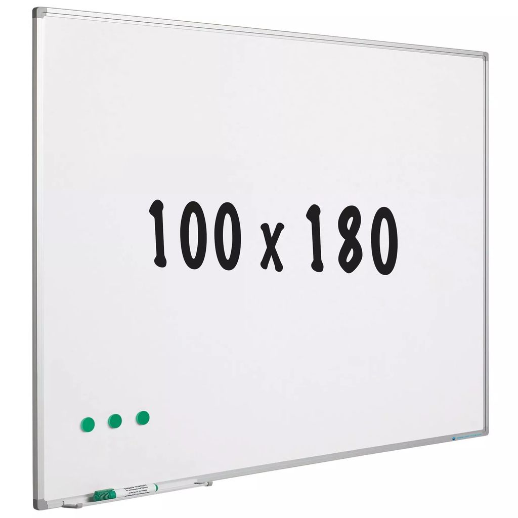 Whiteboard Emaille-Stahl Marian - Weiß - Magnetisch - 100x180cm