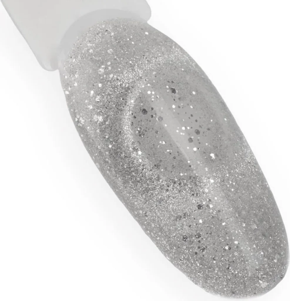 Vernis hybride effet yeux de chat Foxy Eyes Silver Grey MollyLac 10g