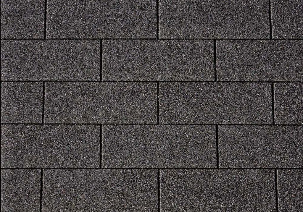 3 m² Rechteckschindeln schwarz, Schindeln Dachschindeln Dachpappe