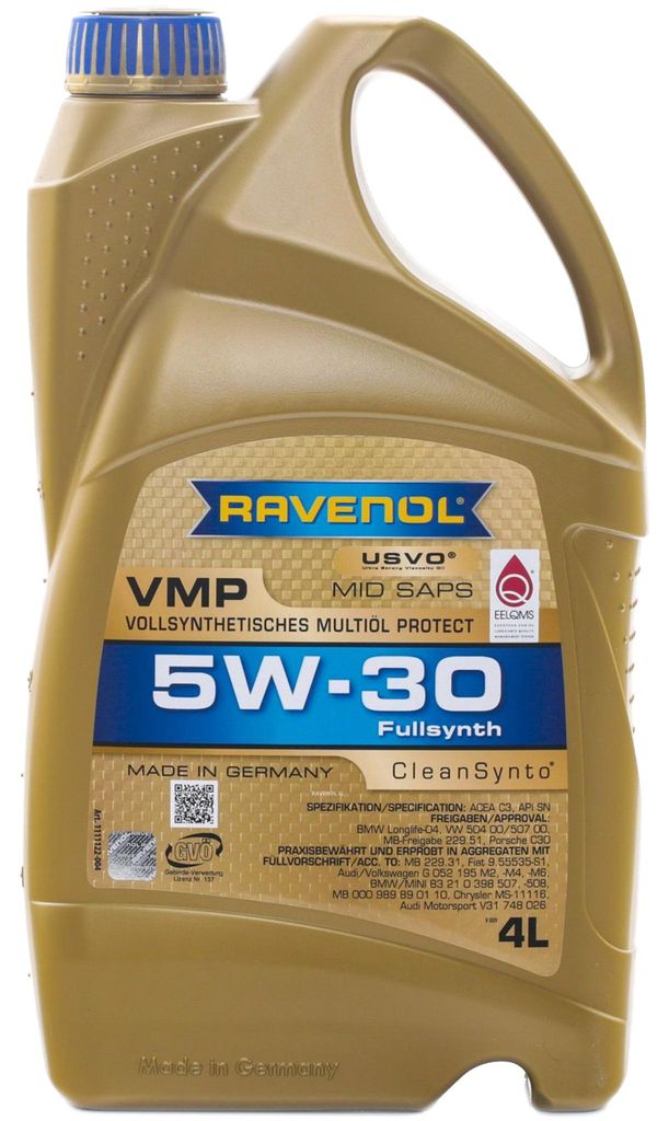RAVENOL VMP für 5W-30 4 Liter Motoröl Motorenöl Produktbild 