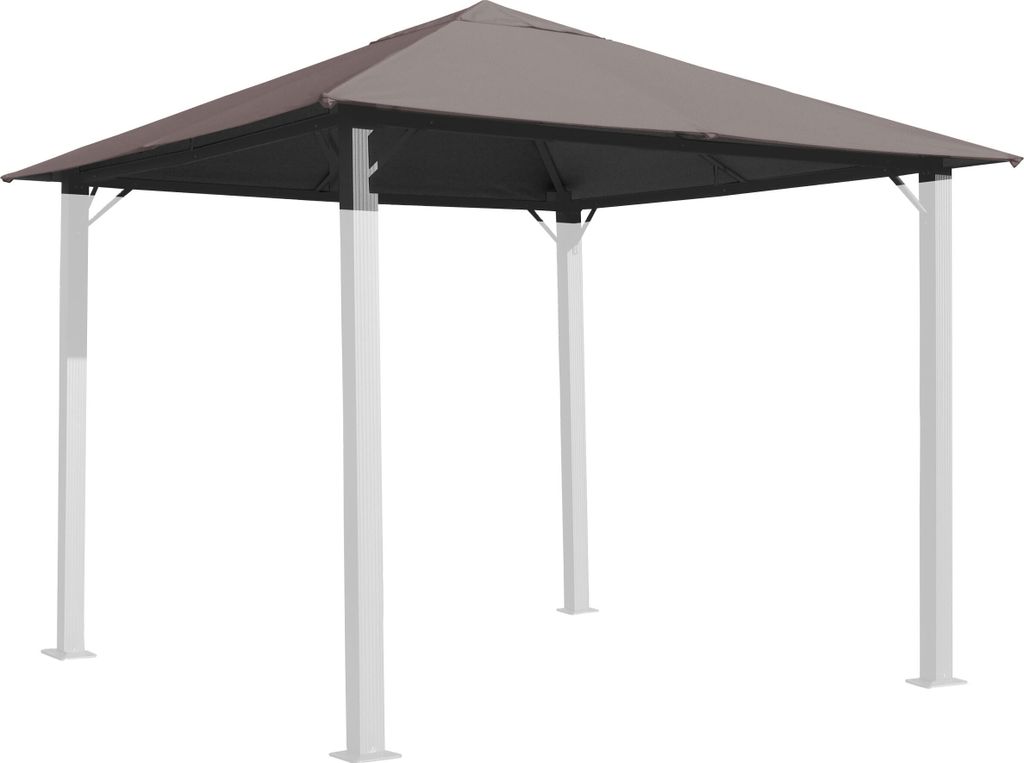 Ersatzdach für Pavillon Paris 3x3m Pavillondach Taupe