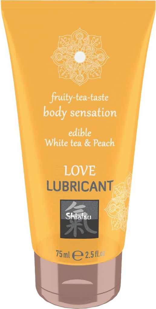 SHIATSU Edible Love lubricant White Tea & Peach 75ml