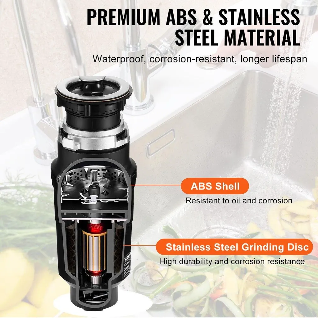Tritarifiuti Professionale 1/2 HP EZ Connect | Motore 3820 RPM Inox - 6