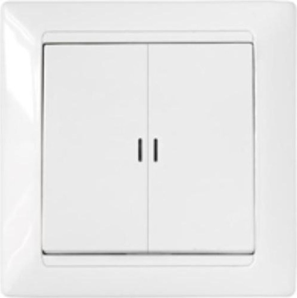 Serienschalter Beleuchtet Unterputz Lichtschalter 10A Premium serie STILE Weiß