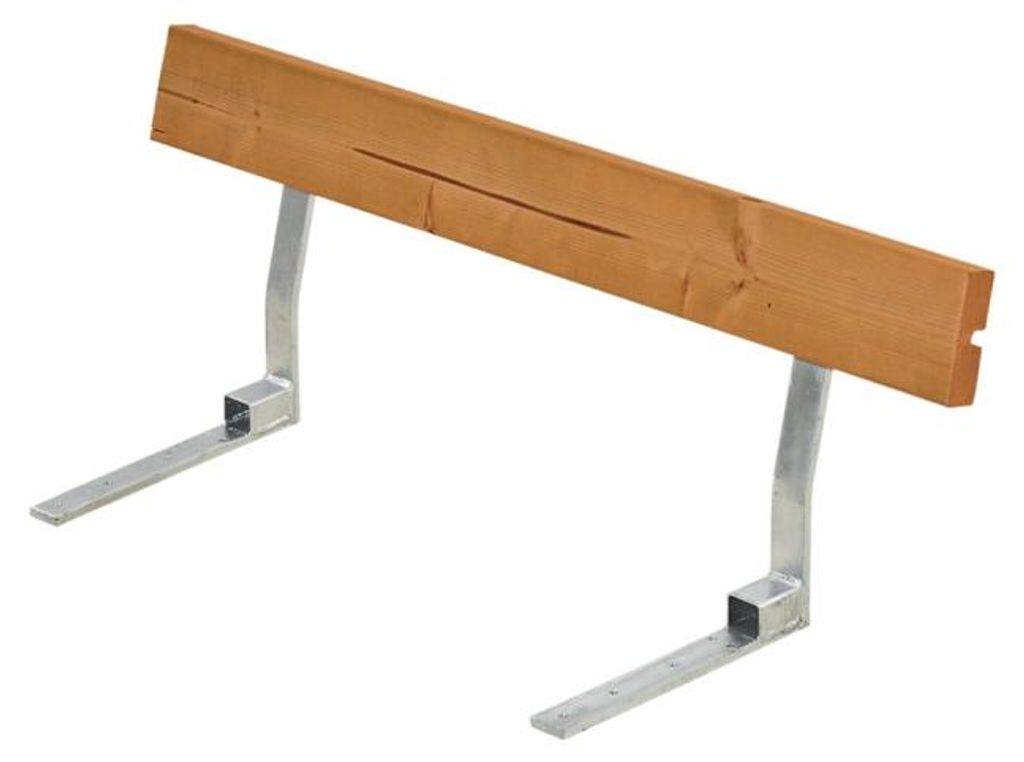 Plus Rückenlehne Stahl-Holz 118 x 5,2 x 33,7 cm teak für Produktbild 
