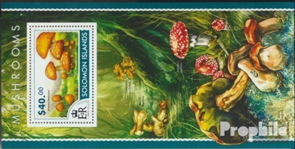 Briefmarken Salomoninseln 2015 Mi Block 401 (kompl. Ausg.) postfrisch Pilze