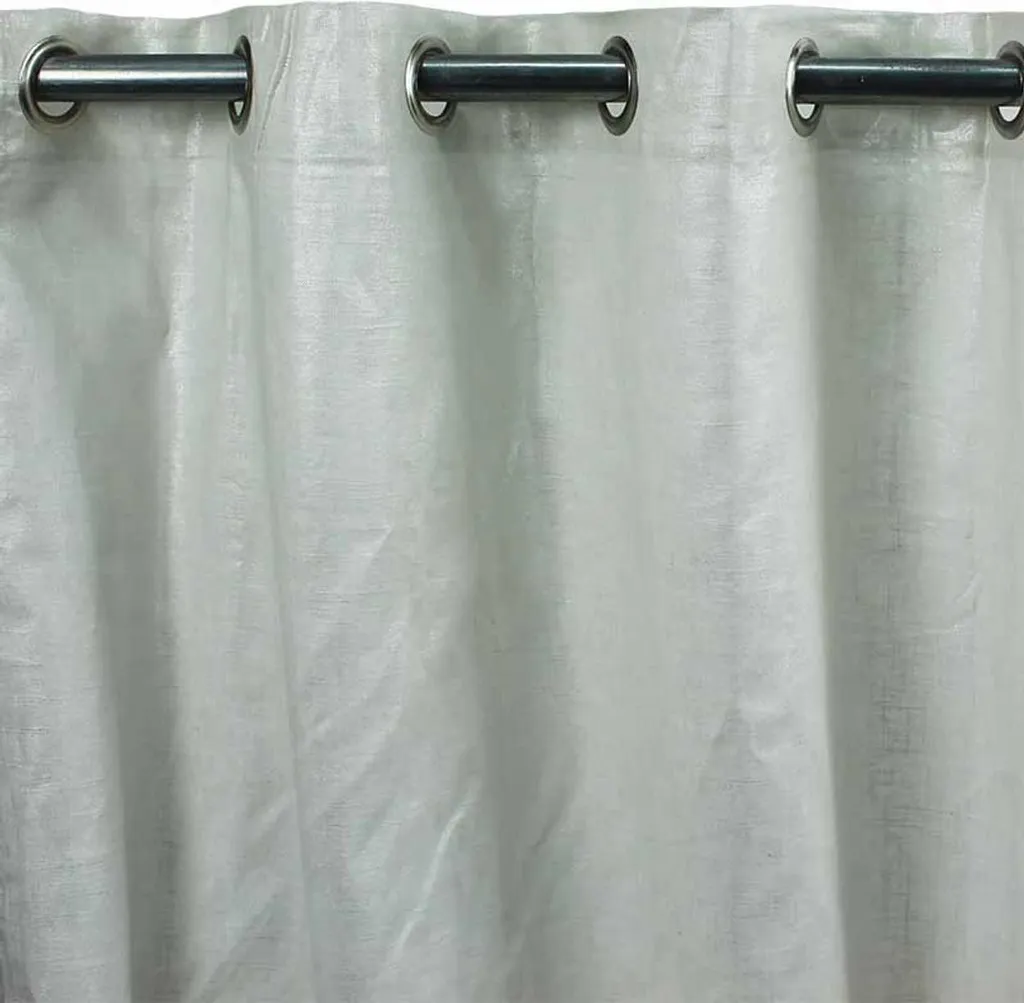 Rideau à reflets irisés blanc 140x250 cm - Voilage élégant chic salon