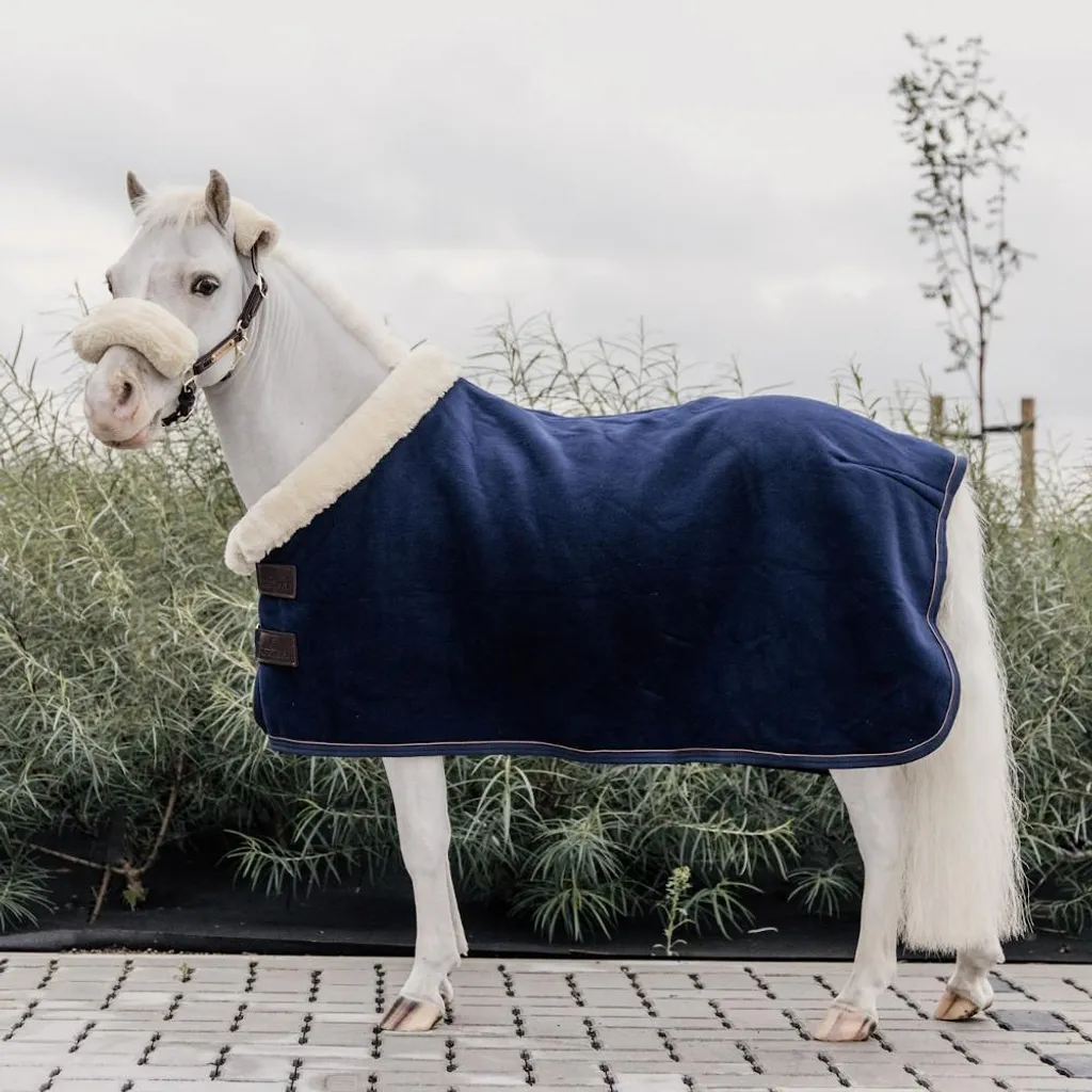 Couverture séchante poney Kentucky Show Heavy 80 cm bleu marine