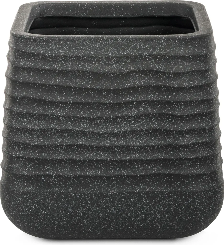 Pot de fleurs G21 Lava Cube 38 cm durable : fini les pots qui cassent