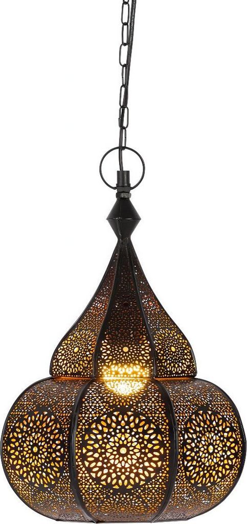Orientalna lampa wisząca Ilham czarna - 40cm Zdjęcie produktu 