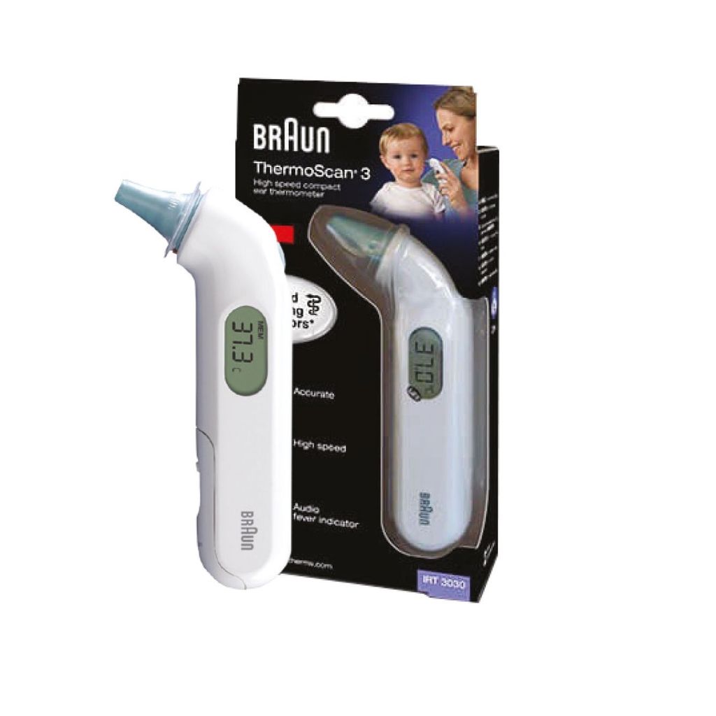 Thermomètre auriculaire BRAUN ThermoScan 3 IRT3030 Image du produit 