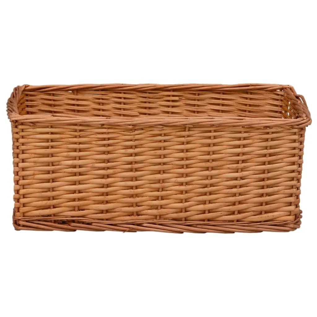 vidaXL Cestini in Vimini Marrone: 4 Pezzi per un Tocco Shabby Chic - 3