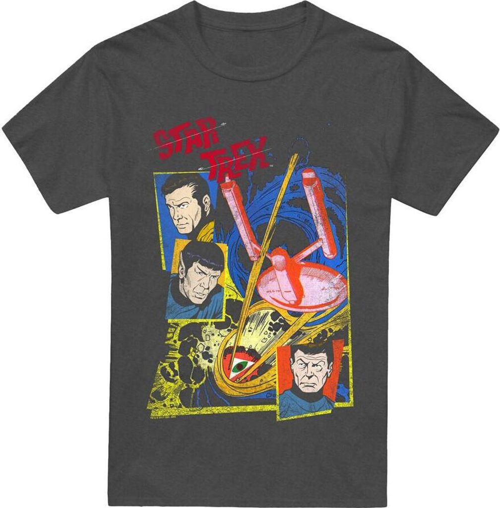 Star Trek - "Eye of the Storm" T-Shirt für Herren/Damen Uni TV17514 (L) (Holzkohle)