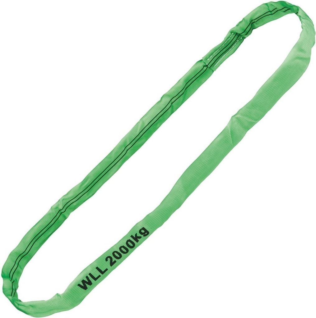 Safetytex Rundschlinge 2000kg Tragkraft, 4m Umfang, Hebeschlinge, grün