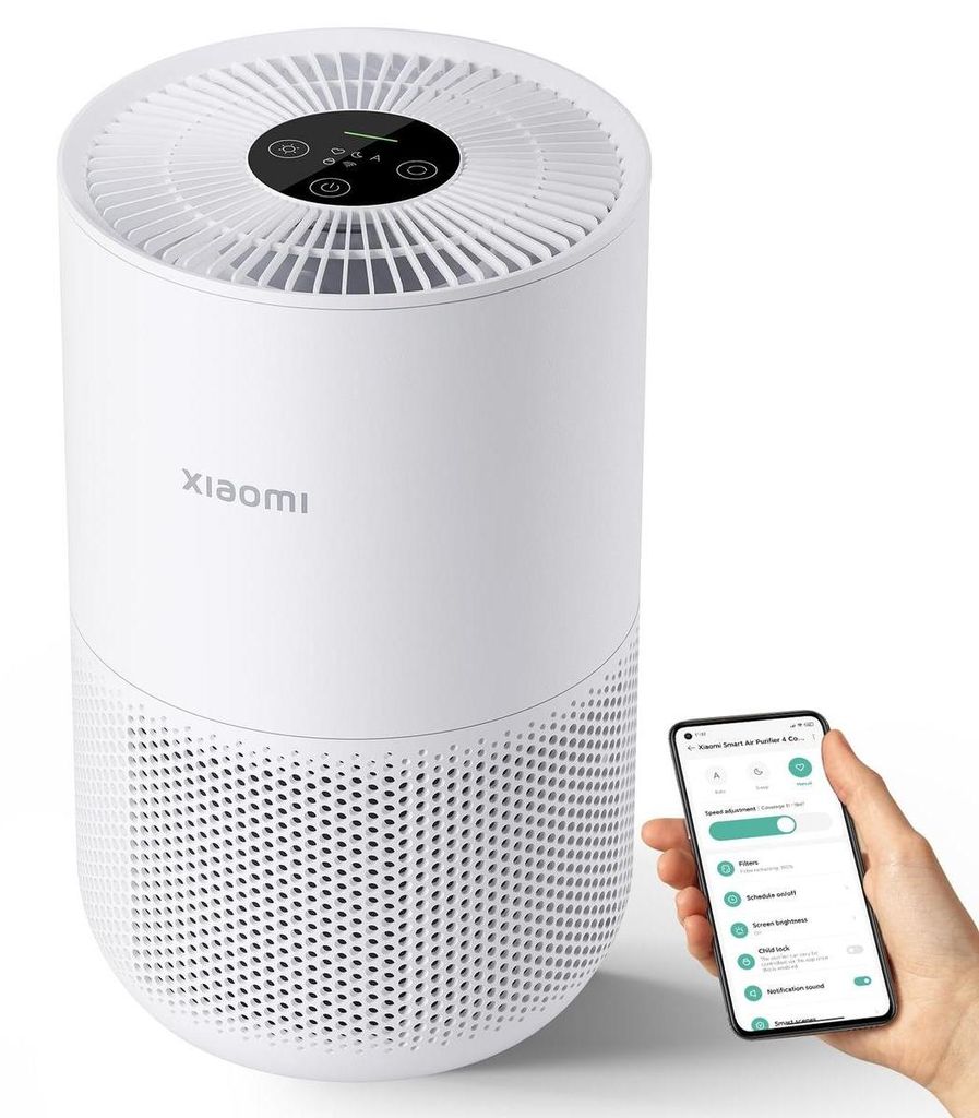 Xiaomi Smart Air Purifier 4 Compact EU – 27 W – White – For Produktbild 