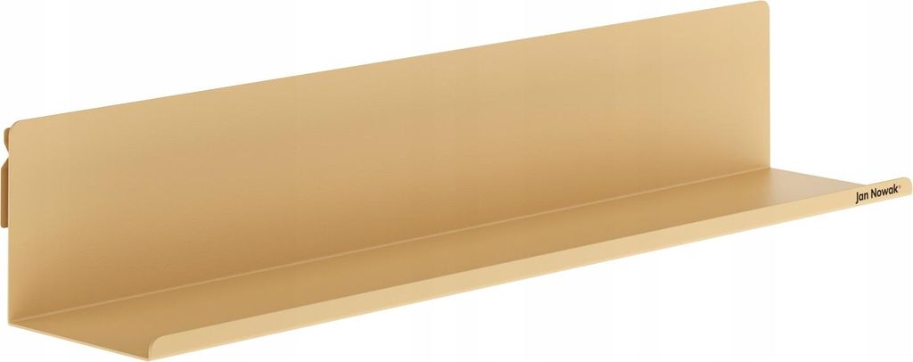 Wandregal Bücherleiste Bilderleiste aus Metall JAN NOWAK Joanne 70 cm Beige