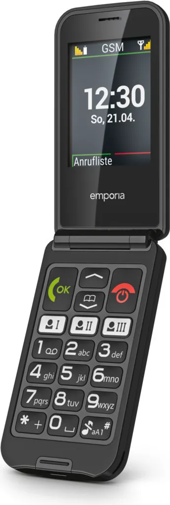Emporia Talk Glam Mobile Senior avec Bouton d'Urgence et Son Fort