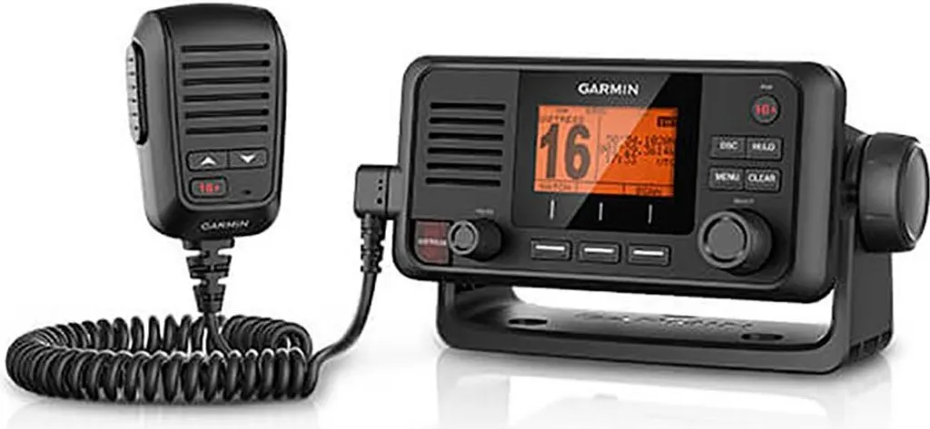 Radio VHF Marine Garmin 115i Fixe ASN Classe D avec Écran LCD Argent
