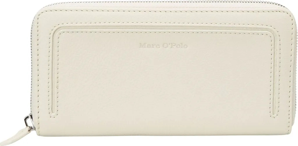 Marc O'Polo Finja Zip Wallet Avorio | Portafoglio Capiente con RFID